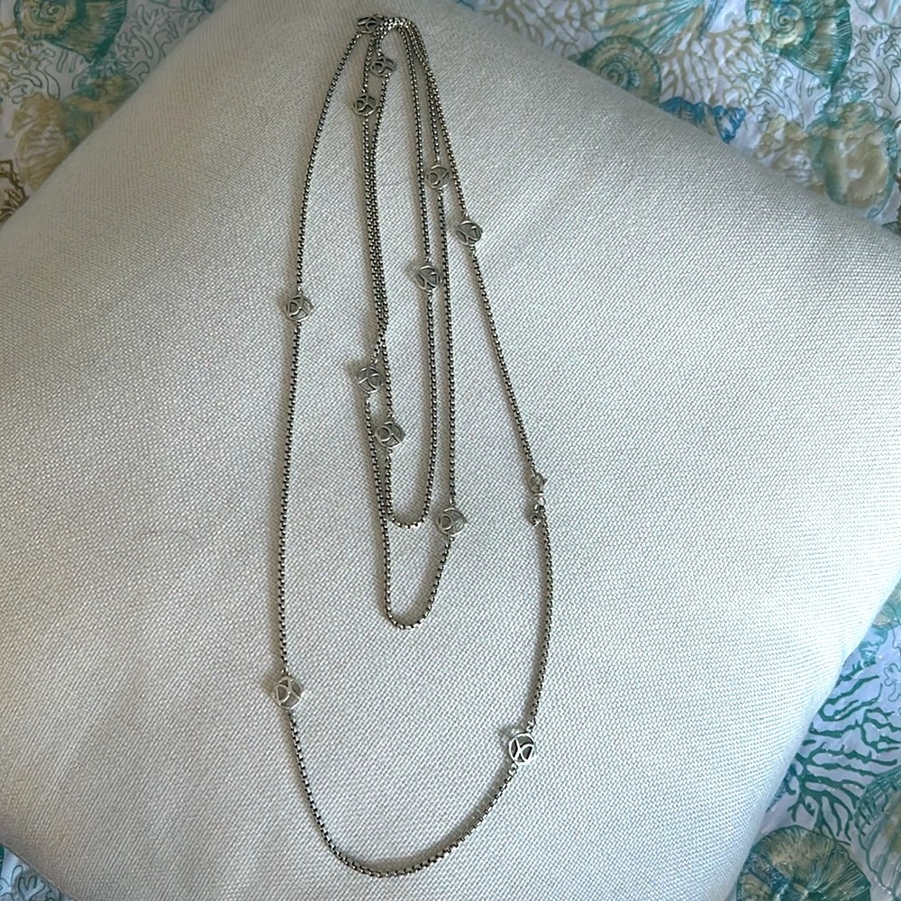 David Yurman signature 72” sterling silver necklace SALE!!